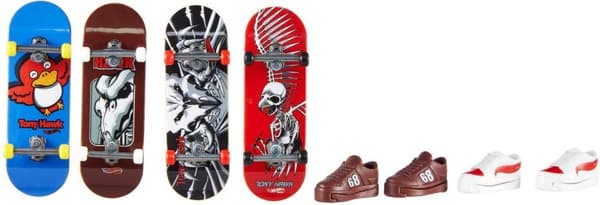 Hot Wheels Skate Gripbräda & Sko - fingerbräda, 4 st