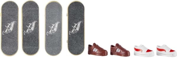 Hot Wheels Skate Gripbräda & Sko - fingerbräda, 4 st