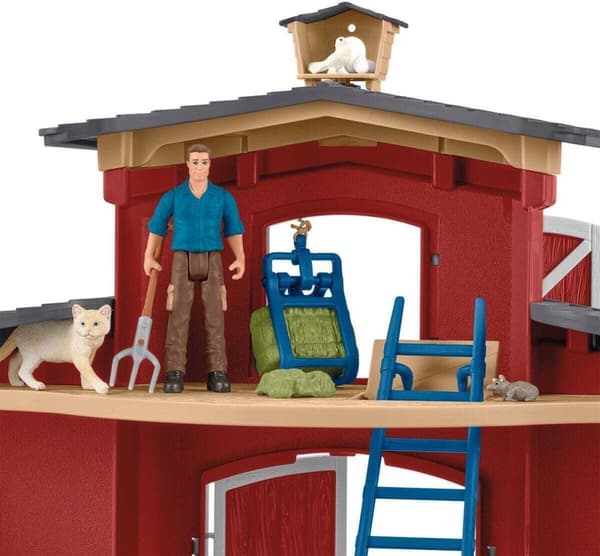 Schleich Farm World 42606 - Stort fjøs med dyr og tilbehør