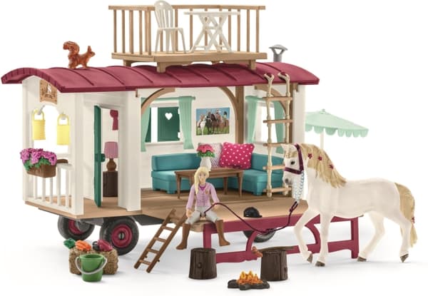 Schleich Horse Club 42593 - Campingvogn for hemmelige klubbmøter