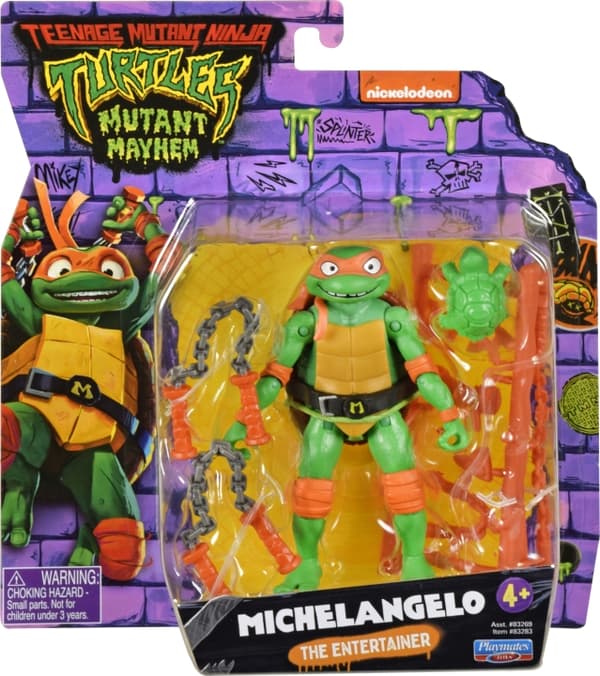 Teenage Mutant Ninja Turtles : Mutant Mayhem Michelangelo -figuuri