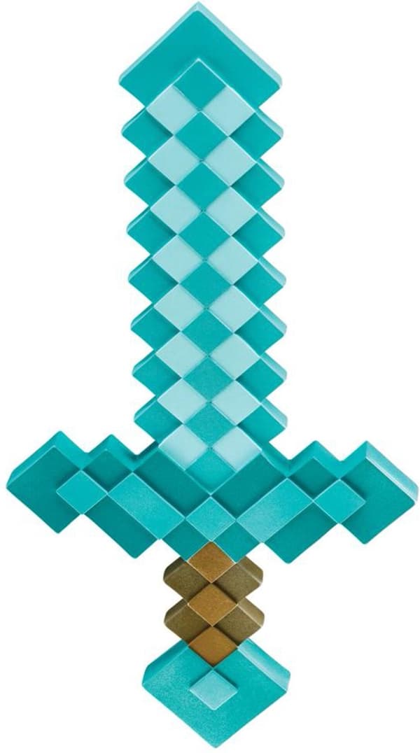 Minecraft-sverd, grønn