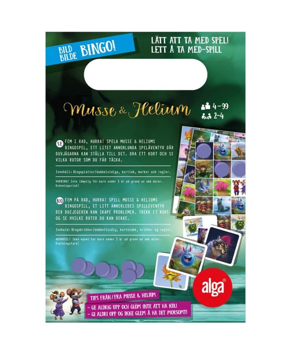 Alga Musse & Helium Bild Bingo SE/NO