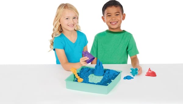 Kinetic Sand hiekkalaatikkosetti, sininen