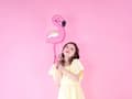 Miniatyrbild 3 av 4: PartyDeco PIN8, Standard pinata, Honkontakt, Svart, Rosa, Vit, Flamingo, 250 mm, 80 mm