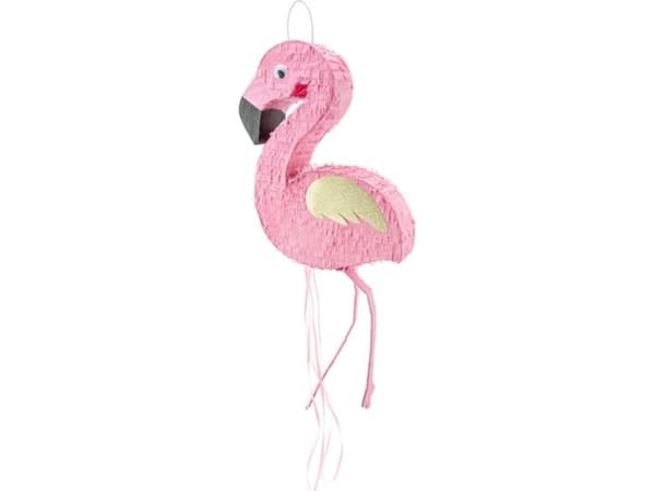 PartyDeco PIN8, Standard pinata, Hunkjønn, Sort, Rosa, Hvit, Flamingo, 250 mm, 80 mm