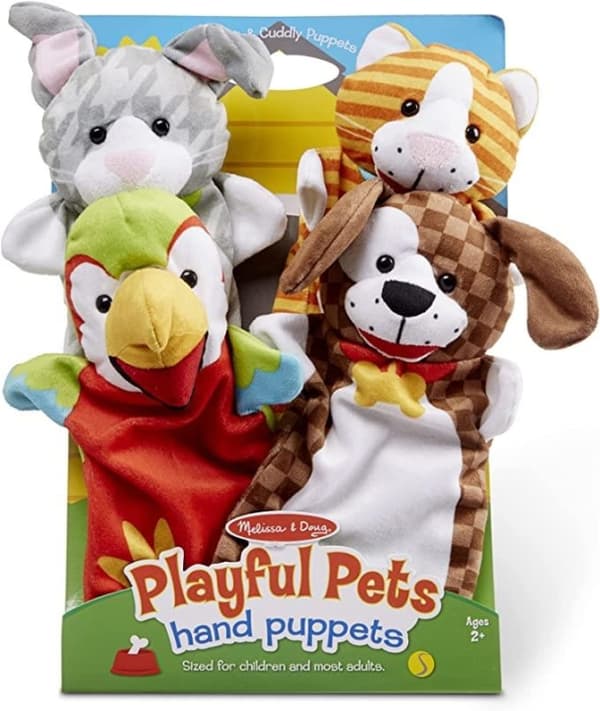 Melissa & Doug Handdockor Lekfulla husdjur