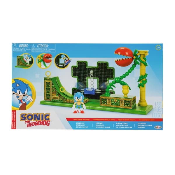 JAKKS Pacific Sonic the Hedgehog 2,5 tommers lekesett Stardust Speedway Zone