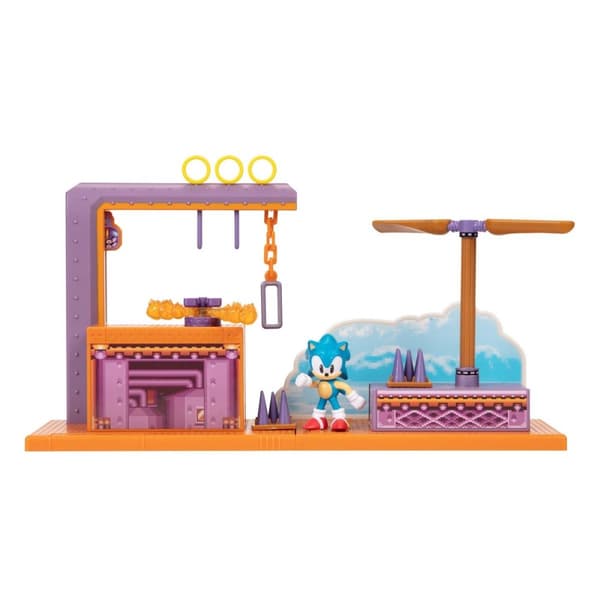 JAKKS Pacific Sonic the Hedgehog 2,5 tommers lekesett Flying Battery Zone