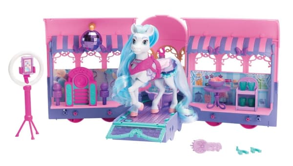 JAKKS Pacific Wild Manes lekesett Clubhouse Trailer