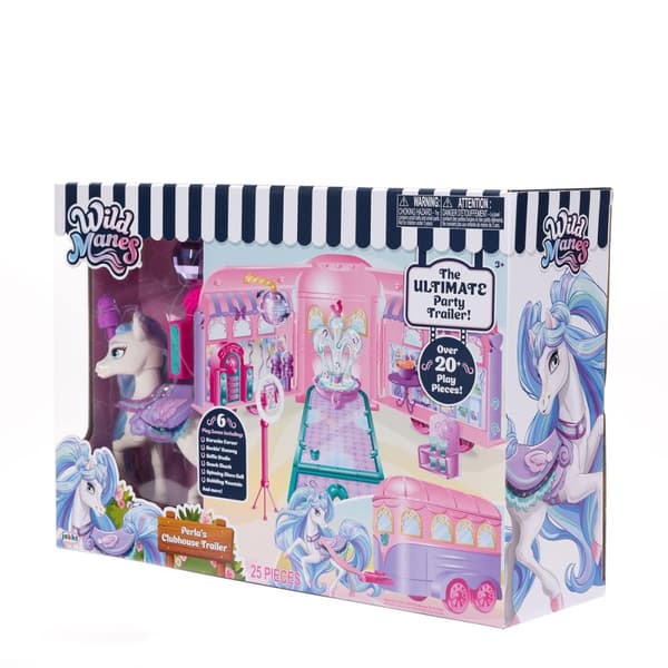 JAKKS Pacific Wild Manes lekesett Clubhouse Trailer