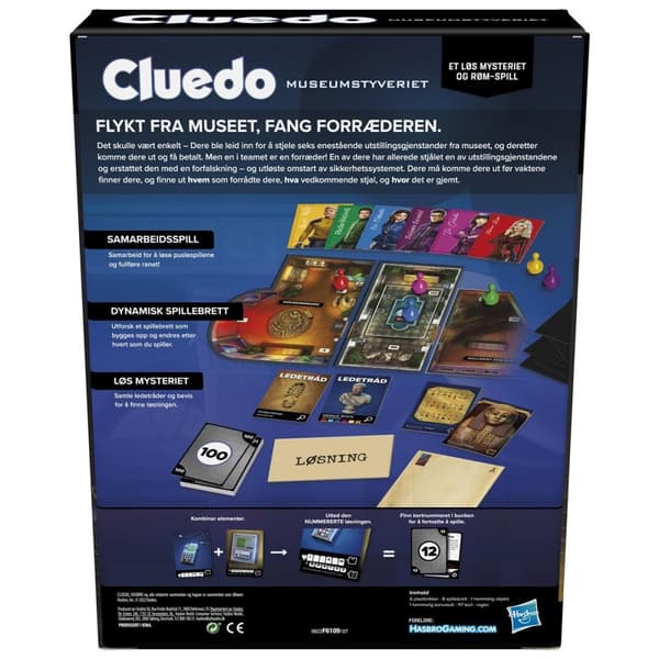 Hasbro Cluedo Escape Røveri på museet (NO)
