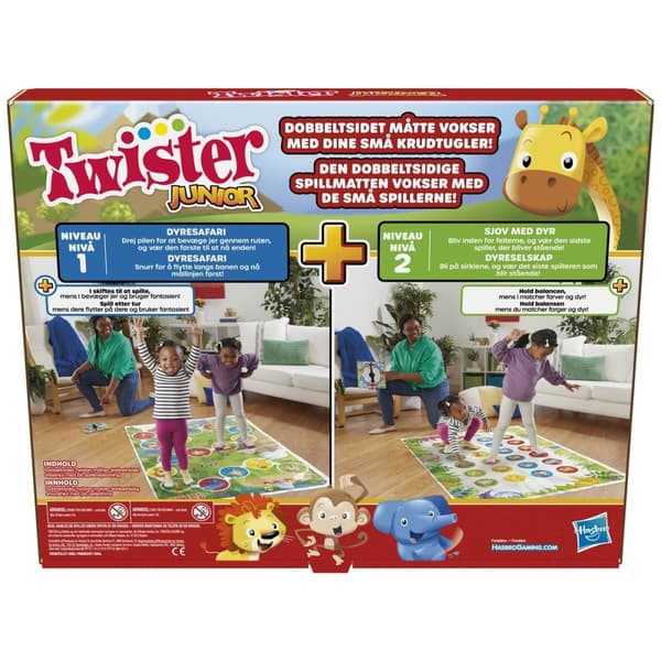Hasbro Twister Junior 2 spel i 1 (DK/NO)