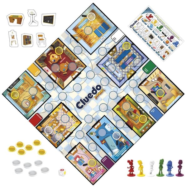 Hasbro Cluedo Junior 2 peliä yhdessä (DK/NO)