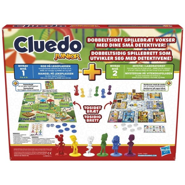 Hasbro Cluedo Junior 2 peliä yhdessä (DK/NO)
