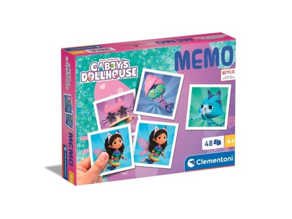 Clementoni Memo Gabbys Dollhouse, Card Game, Memory, 4 yr(s)