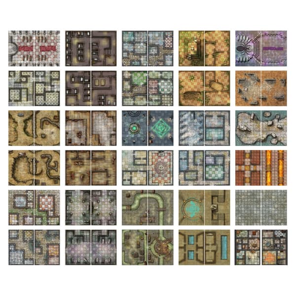 Big Book of Battle Mats - Cells & Shrines