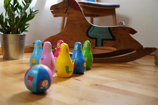 Barbo Toys Peppa Pig mjukt bowlingset