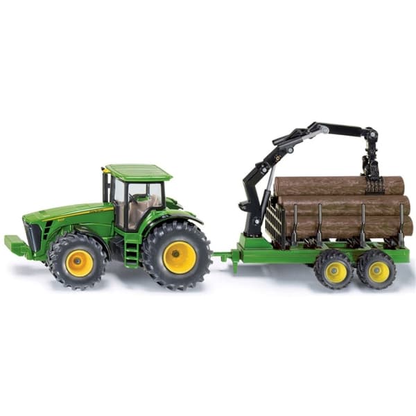 Siku John Deere skogstraktor med tømmerhenger 1:50
