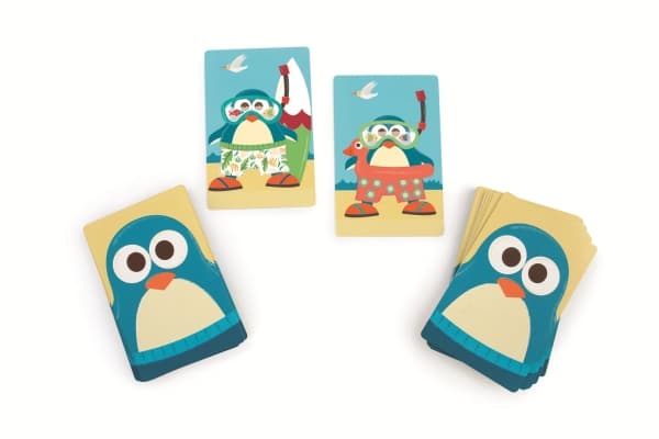 Puzzle Game - Cards Find the Penguin