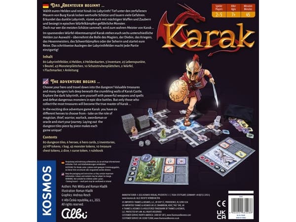 Kosmos Karak, Board game, Role-playing, 7 år, Familiespill