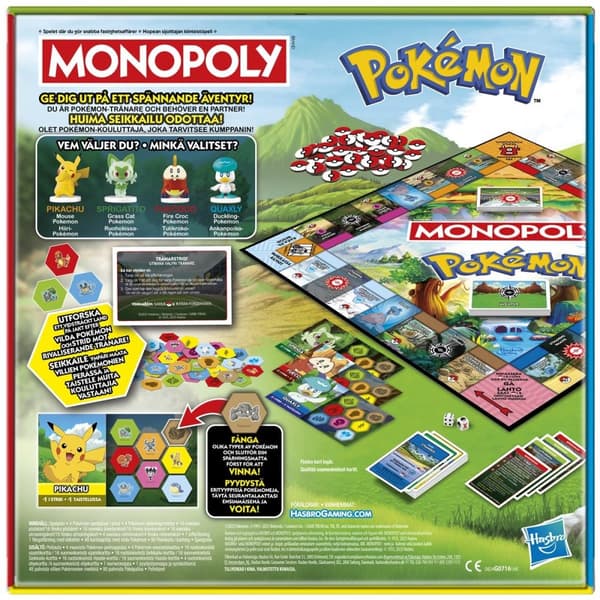 Hasbro gaming Brætspil" Monopoly: Pokemon" (SE/FI)