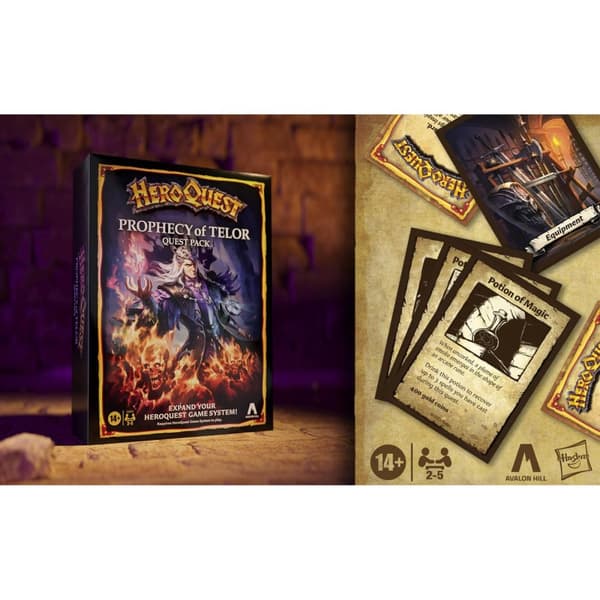 AVALON HILL Brettspill HeroQuest: Prophecy Of Telor Quest Pack (Utvidelsespakke)