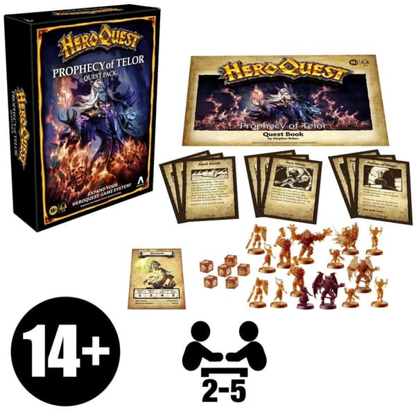 AVALON HILL Brettspill HeroQuest: Prophecy Of Telor Quest Pack (Utvidelsespakke)