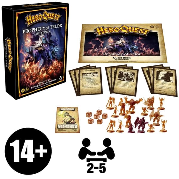 AVALON HILL Brettspill HeroQuest: Prophecy Of Telor Quest Pack (Utvidelsespakke)