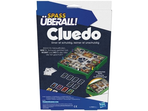 Cluedo Grab & Go, Brettspill, Detektiv, 8 år