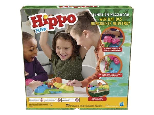 Hasbro Gaming Hungry Hungry Hippos, Brettspill, Party (selskap), 4 år, Familiespill