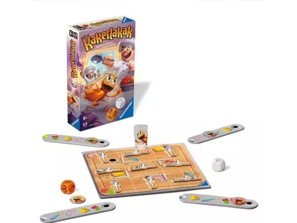 Ravensburger 22446 - Kakerlakak, 2-4 hengen peli, lasten peli 5-vuotiaille, kompakti muoto, matkapeli, matkapeli