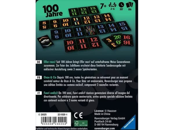 Ravensburger 23020, Kort Spill, 7 år, 30 min
