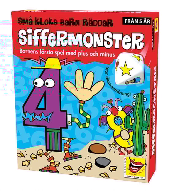 Små kloka barn räddar siffermonster - Brädspel