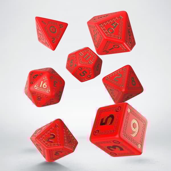 Tärningsset - RuneQuest Red & gold (SRQU53) - Brädspel