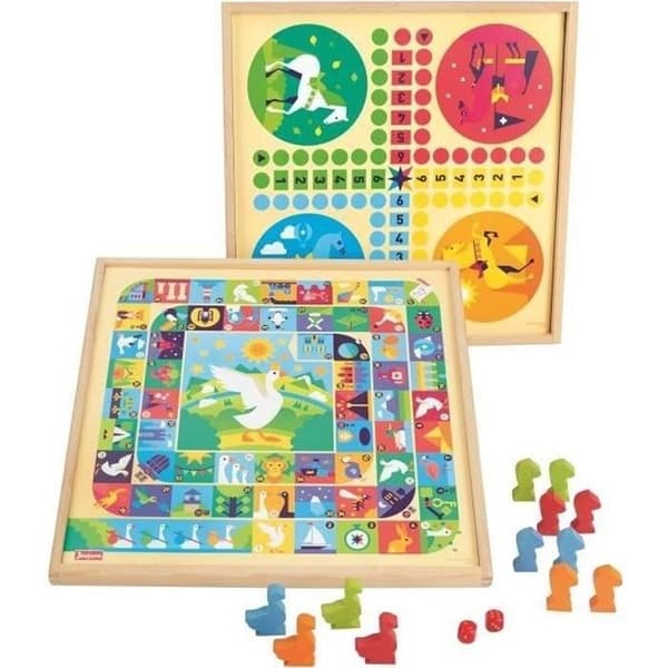 JEUJURA Gås och små hästspel - Träbräda