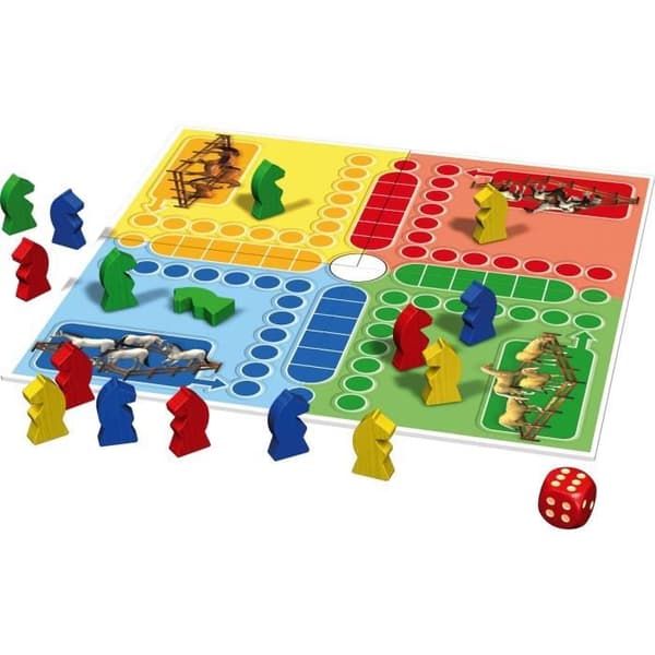 SCHMIDT OCH SPIELE Brädspel - Little Horse Game - Klassisk linje