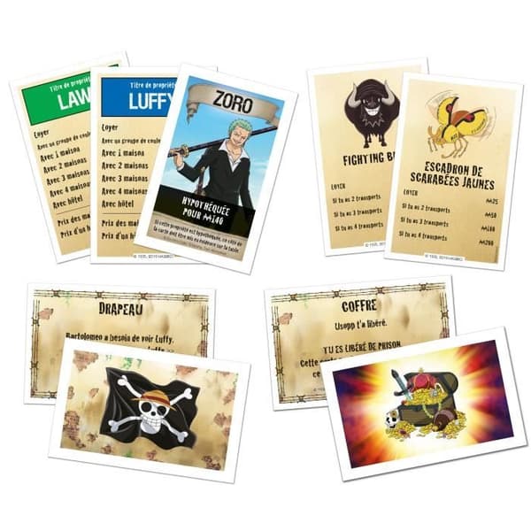 VINNING RÖRER Monopoly One Piece - fransk version