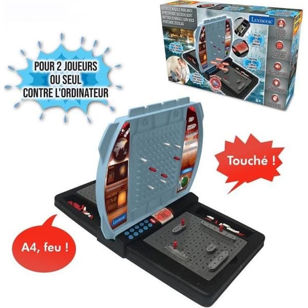 NAVAL BATTLE pratar och lätt - 1 till 2 spelare (FR / DE / IT / NL) - LEXIBOOK