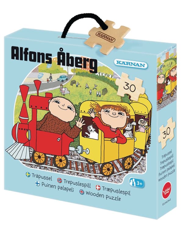 Träpussel Alfons Åberg KÄRNAN 30 bitar