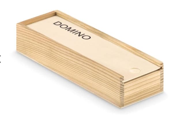 Dominospel av trä