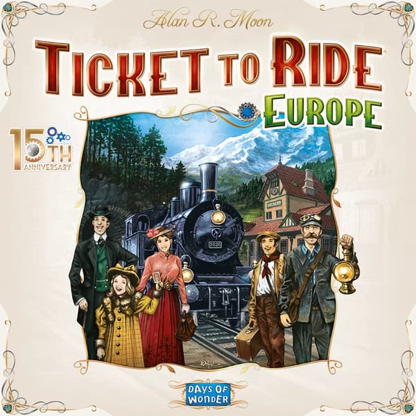 Ticket to Ride: Europe - 15th Anniversary Edition (Engelsk) - Brettspil