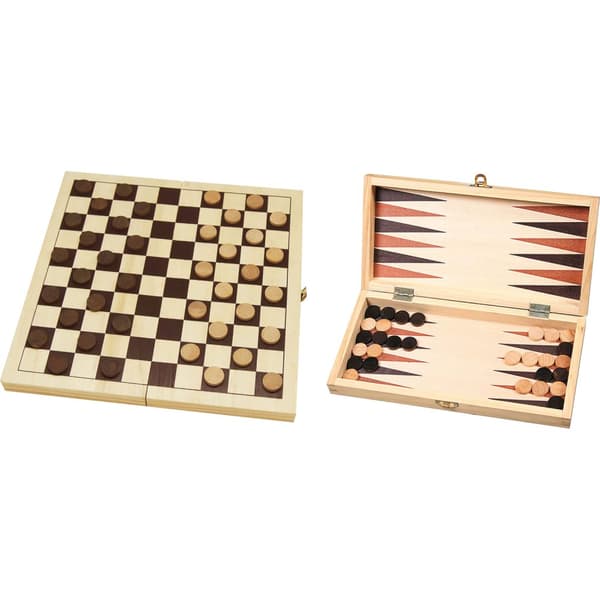 Buffalo Drafts og Backgammon -sæt 29 x