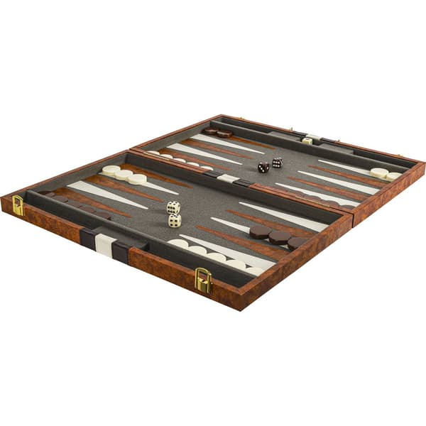 Buffalo backgammon Piping brun 38 x 48 cm