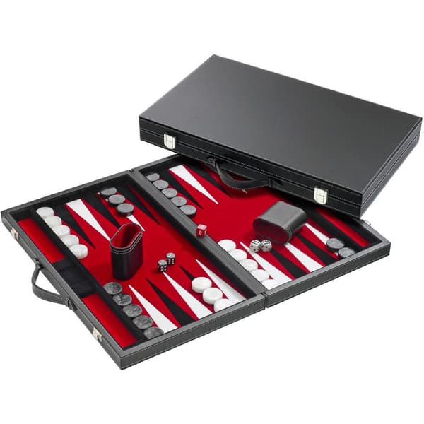 Philos backgammon röd stor 46,5x2