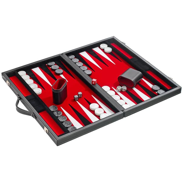 Philos backgammon röd stor 46,5x2