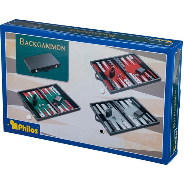 Philos Backgammon grå medium 38x2