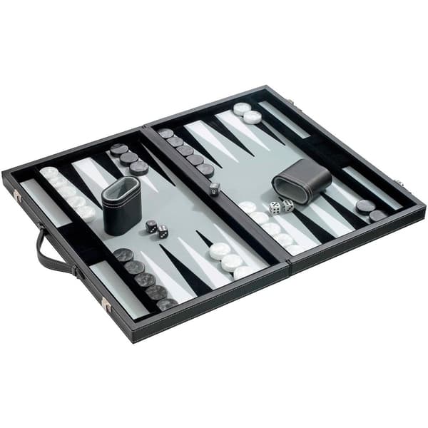 Philos Backgammon grå medium 38x2