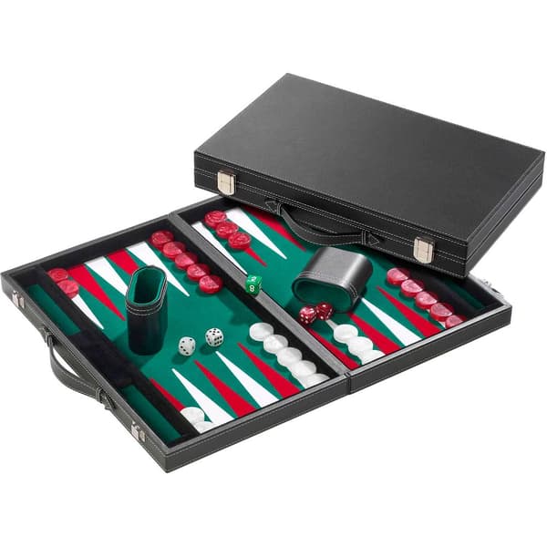 Philos Backgammon grøn medium 38x2