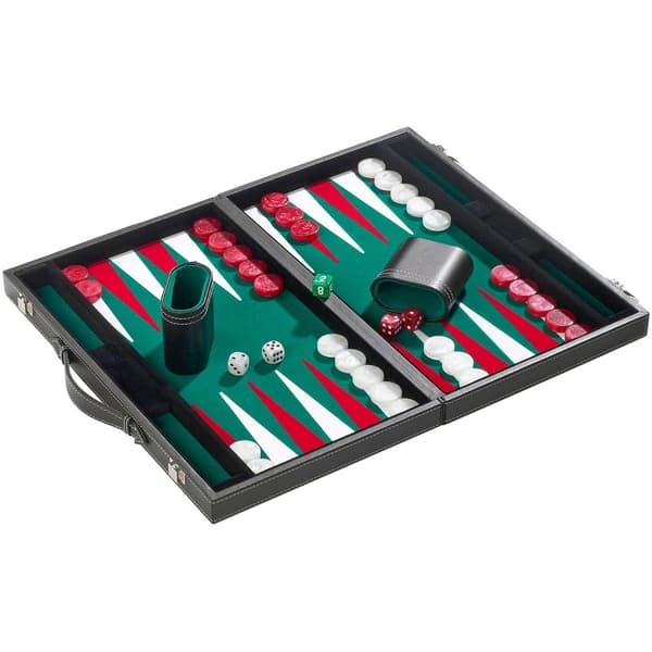 Philos Backgammon vihreä medium 38x2